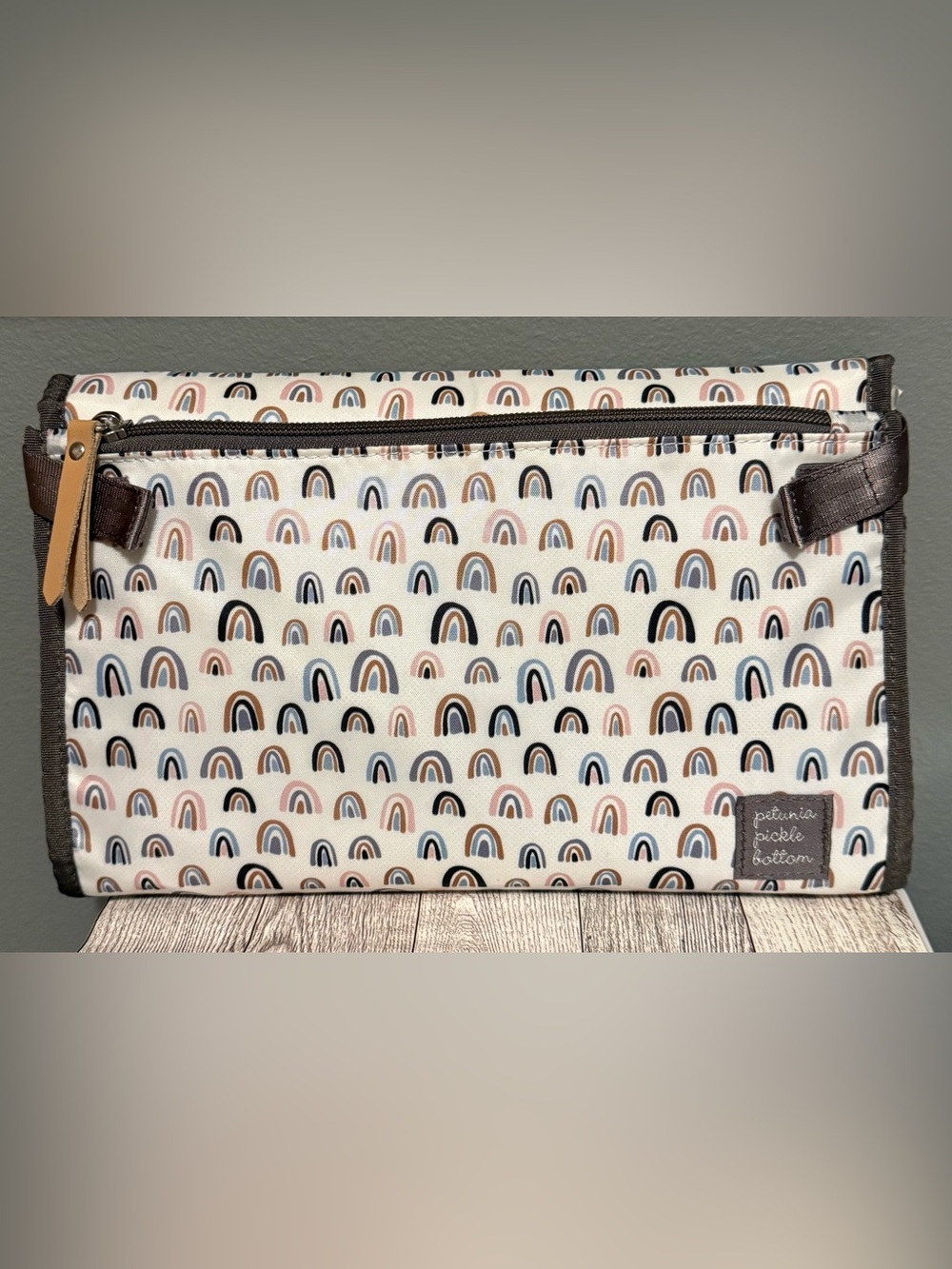Petunia Pickle Bottom Nimble Diaper Clutch Wristlet in Rainbow Unity Print